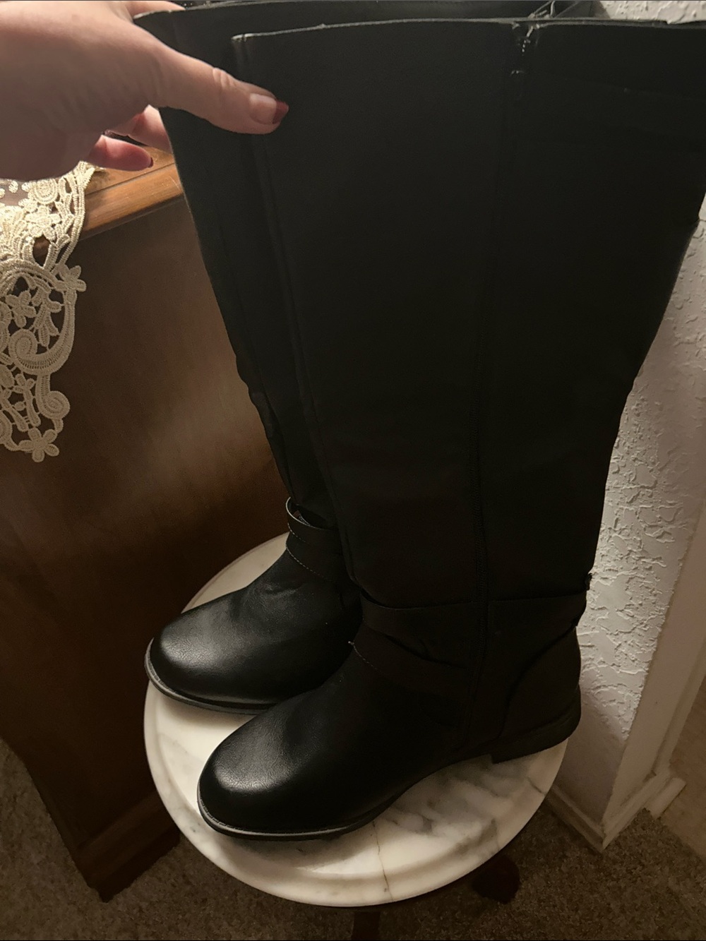Classic Tall Black Women's Riding Boots - Sleek All-Season Style. NWOT 10